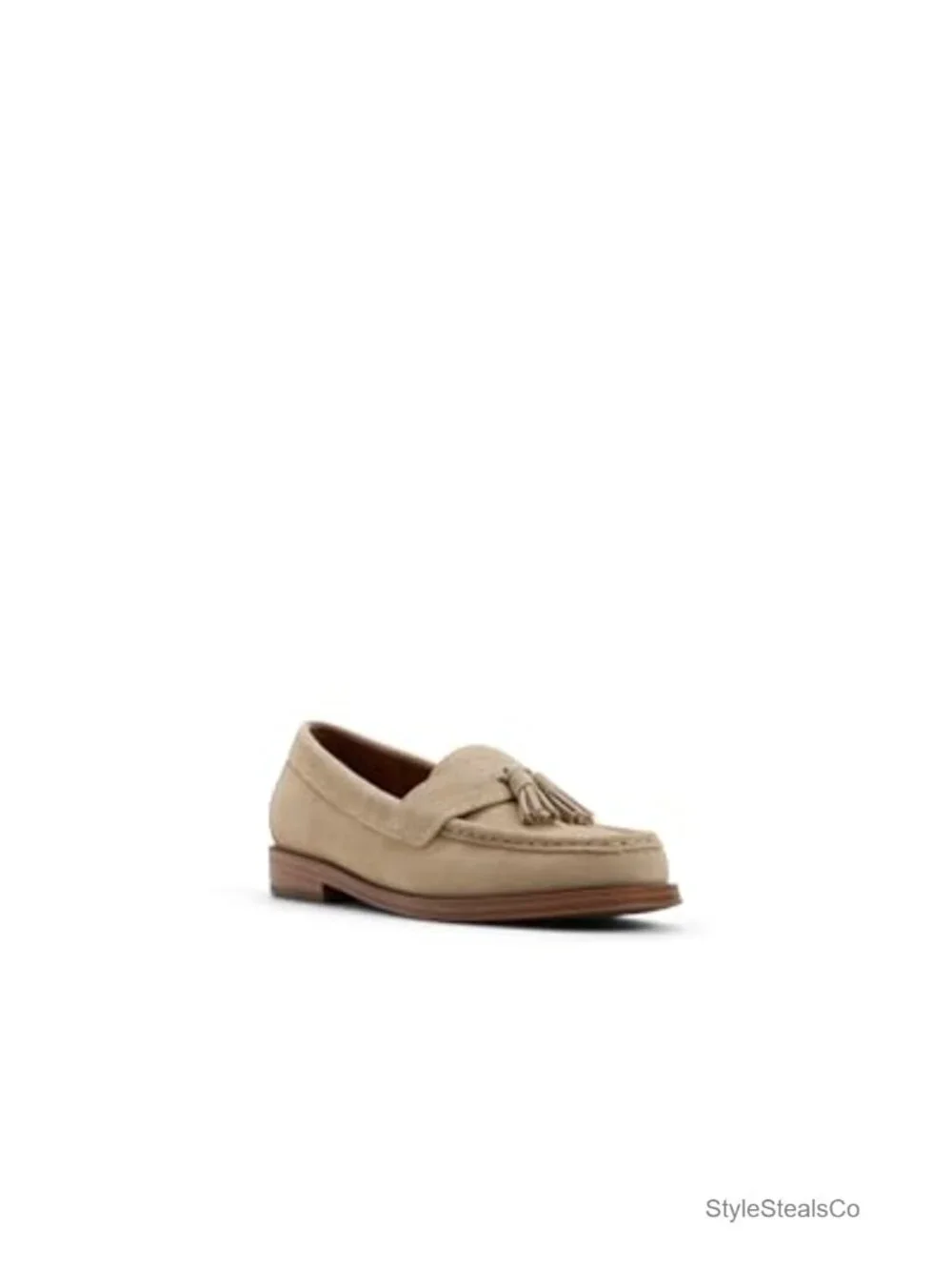 Premium Leather Tassel Loafer - Pull-On Style - Flexible Rubber Sole